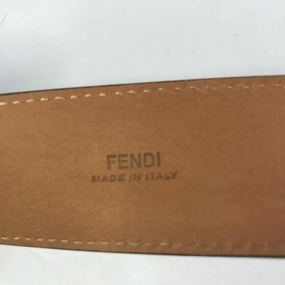 💯 - New Authentic Fendi Baguette FF Logo Buckle Leather Belt - Picture 13 of 15